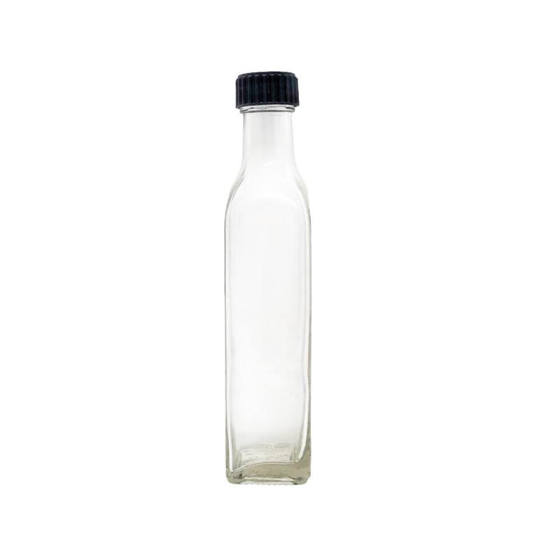 Botella Aceite Cuadrada x 250 cc c/Tapa Plastica (x 12 unid)